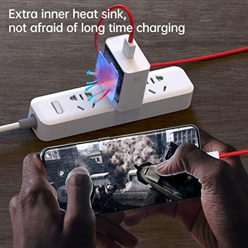 High-Performance 80 W & 65 W Compatible One Plus Charger with 3.3 ft Cable – Rapid Charging Solution for One Plus 13, 12, 11, and More – Versatile, Lightweight Design for Travel and Enhanced Device Protection