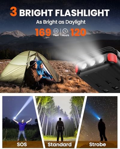 Ultimate SOARAISE 25000 m Ah Solar Power Bank: Fast Wireless Charging with Built-in Cables, Dual USB Outputs, 4 Solar Panels & Triple LED Flashlights for Outdoor Adventures – Reliable Portable Charger for Camping & Emergencies