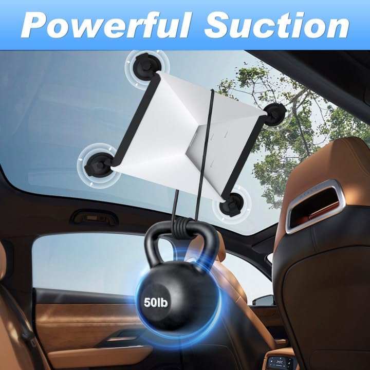 Starlink Mini Suction Cup Mount: Ultimate Travel Companion for Seamless Internet Access on Windows, RVs, and Boats – Strong Hold, Tool-Free Setup, and Lightweight Design for Road Trips and Outdoor Adventures