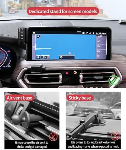 Wireless Charging car Phone Holder for BMW X3 2018-2021/BMW X4 2019-2021 Accessories 10.25/10.3-inch Screen Fixed Clip,360° Rotation car Phone Mount Compatible with MagSafe – Enhanced Compatibility and Speed
