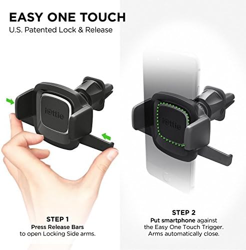 i Ottie Easy One Touch Signature CD Slot Car Phone Holder – Universal Smartphone Mount for i Phone, Google, Samsung, and More – Enhanced Stability, 360-Degree Viewing Angles, Quick One-Touch Access for Safe Driving