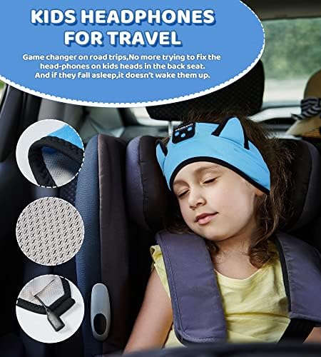 Ultimate Kids Bluetooth Headphones for Safe and Stylish Listening – Versatile Wired Playback Option with Volume Limiting Technology – Durable and Lightweight Design for Travel, School, and Home Use – Adjustable Headband for Customized Comfort – Compatible with Kindle, Tablets, and Cell Phones – Perfect for Boys and Girls