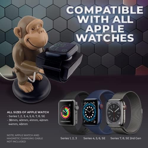 Charming Cat-Themed Apple Watch Charging Stand – Non-Slip Dock for All Series 1-8 | Foam-Guarded Design for Ultimate Protection and Quick Charging – Perfect Gift for Cat Lovers and Smartwatch Enthusiasts