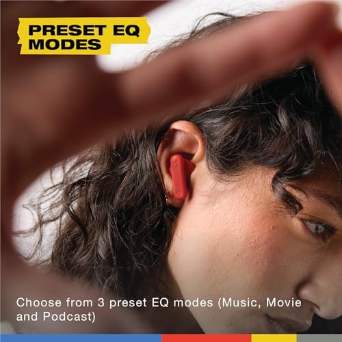 Skullcandy Smokin’ Buds Wireless Earbuds – Premium Bluetooth Headphones with Enhanced Noise Isolation, 20-Hour Playtime, IPX4 Sweat-Resistant Design – Ideal for Fitness Enthusiasts and Seamless Hands-Free Communication on i Phone & Android Devices