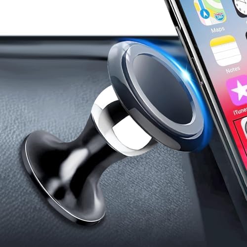 Revolutionary 360° Aluminum Magnetic Phone Holder for Car Dashboard – Universal Compatibility with i Phone 16 Pro/15/14/13/12, Samsung & Tablets – Ultimate Stability and Stylish Design for Safe Navigation on the Road