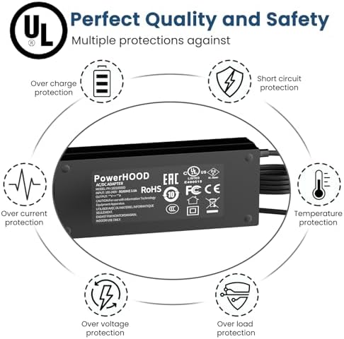 Ultra-Fast 19 V Type-C AC Adapter for ACEMAGIC 15.6″ Laptop – Premium USB-C Power Supply for Intel 12 th Gen Alder Lake N95 – Reliable, Safe, and Energy-Efficient Charger with Advanced Protection Features – Keep Your Devices Powered and Environmentally Friendly – Perfect for Work, Streaming, and Browsing