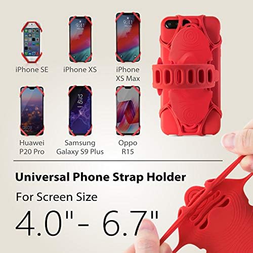 BONE Bike Tie Pro Pack 1: Universal 2-in-1 Bike Phone and Charger Mount – Lightweight Silicone Cradle for Secure Stem Attachment, Scratch-Free Protection for Smartphones with Enhanced Stability – Ideal Cycling Companion for Navigation and Music