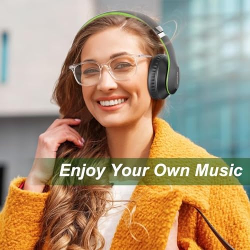 Transform Your Listening Experience: Glynzak Premium Wireless Over-Ear Headphones with 65-Hour Playtime, Hi-Fi Stereo Sound, and Custom EQ Settings – Perfect for Travel, Gaming, and Daily Use