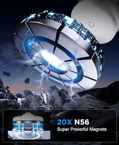 Beeasy for Magsafe Car Phone Holder, Upgraded 360°Adjustable Vacuum Suction [20X N56 Magnets], Phone Mount for Car/Gym/Smooth Surface, Cell Phone Holder for iPhone 16e 16 15 14 13 12 Pro Max, Black – Enhanced Compatibility and Speed