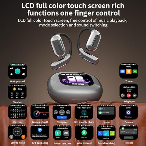Revolutionize Your Global Conversations with AI Translation Earbuds: Instantaneous 144 Language Support, Cutting-Edge Bluetooth 5.4 Technology, IPX5 Sweatproof Design for Active Lifestyles, LED Battery Indicator – Perfect for Travelers, Professionals, and Multilingual Aficionados (Black)