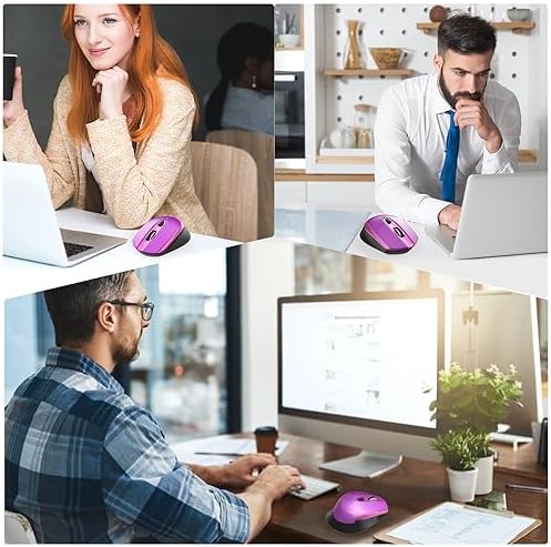 Elevate Your Productivity with the Race GT USB C Wireless Mouse – Ergonomic Design, 2.4 GHz Connectivity, and 6 Customizable Buttons for Mac & PC Users – Precision at Your Fingertips with Adjustable DPI Settings for Seamless Work and Play