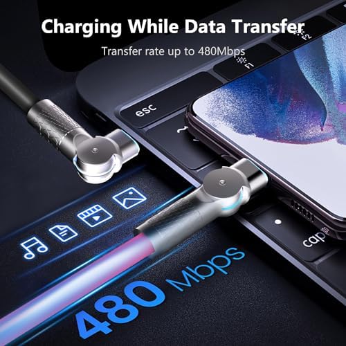 Maximize Your Charging Potential with 10 ft USB C to USB C Cable – 2-Pack, 240 W Fast Power Delivery for i Phone 16, Mac Book Air, Galaxy S23/S24, Durable Construction with Reinforced Connectors, Stylish Orange & White Design for Enhanced Flexibility and Performance