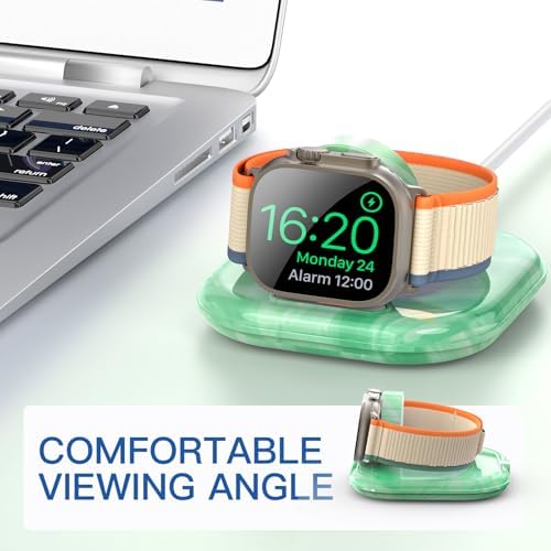 Elevate Your Apple Watch Charging Experience with Our Advanced Magnetic Dock – Ultra-Fast Charging Station for Series 2-10 and Ultra 1 2, Nightstand Mode Functionality, Compact Design for Travel, Superior Stability for Everyday Use, Effortless Power Delivery and Modern Aesthetic