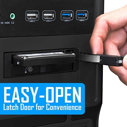 Kingwin Universal Hot Swap Mobile Rack for 2.5” & 3.5” SSD/HDD – Effortless Internal Tray-Less SATA Hard Drive Backplane Enclosure with 6 Gbps Support for SATA I/II/III & SAS I/II – Ultimate Flexibility and Enhanced Data Transfer Speed for Efficient Storage Management