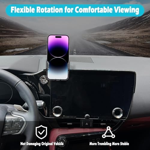 Lexus NX 14-Inch Screen Car Phone Holder: Premium Mount for 2022-2024 Models, Thick Case Compatible, Secure Smartphone Access for 4.7-7 Inch Devices – Ultimate Driving Convenience and Safety Accessory