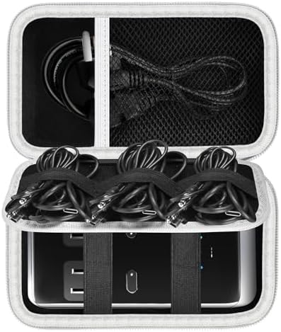 Anker Prime 240 W Charging Station Case – Durable Hard-Shell Organizer for Detachable Cords & USB Accessories – Sleek Black Storage Solution for Enhanced Speed and Compatibility – Ultimate Protection for Charging Essentials