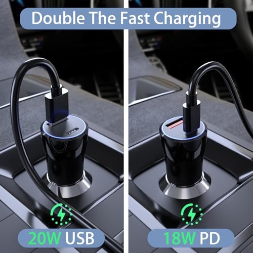 Revolutionary 2-in-1 Wireless Car Charger with Mag Safe Mount – Fast 15 W Magnetic Charging for i Phone 15/14/13/12 & Apple Watch | 7 LED Color Indicators for Real-Time Status | Ultimate Compatibility with Mag Safe Cases and Accessories for Hassle-Free On-the-Go Power Solutions