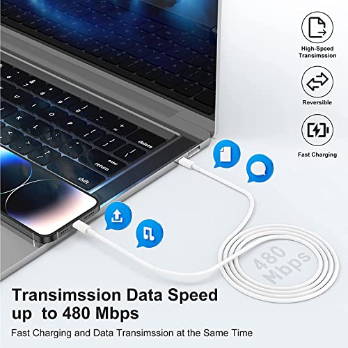 Premium 10 ft USB C to C Fast Charging Cable – 60 W High-Speed Charger for Apple i Phone 16 Pro Max, Mac Book Pro, i Pad & Samsung Galaxy – Durable, Flexible, and Stylish Green Design for Enhanced Device Compatibility and Rapid Power Delivery
