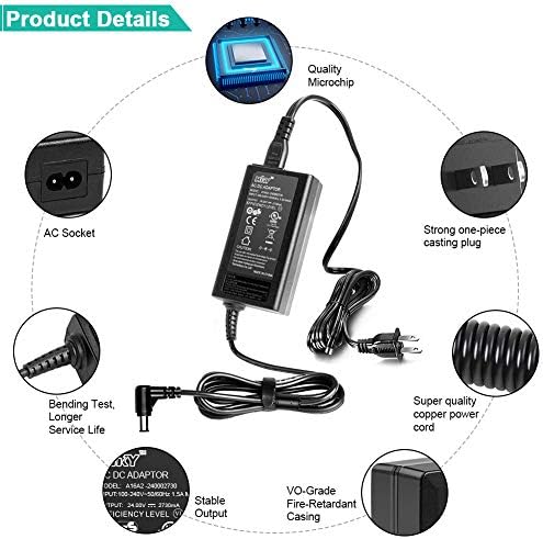 High-Performance 24 V AC Charger for Samsung Soundbars – Compatible with HW-J355, HW-J370, HW-J450, HW-J550, HW-JM37, HW-JM47, HW-J8500 Models – Fast Charging Power Adapter for Uninterrupted Audio Enjoyment – Durable, Lightweight, and Safe Power Supply for Enhanced Sound Experience
