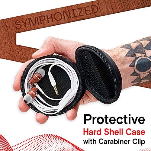 Discover Superior Sound with Symphonized Eco-Friendly Wooden Airtube Earbuds – Immerse Yourself in 3 D Audio Bliss, Deep Bass from 8 mm Drivers, Integrated Mic for Effortless Communication, and Universal 3.5 mm Compatibility – Ergonomically Designed for Comfort During Extended Listening Sessions – Perfect for Audiophiles and Casual Users Alike