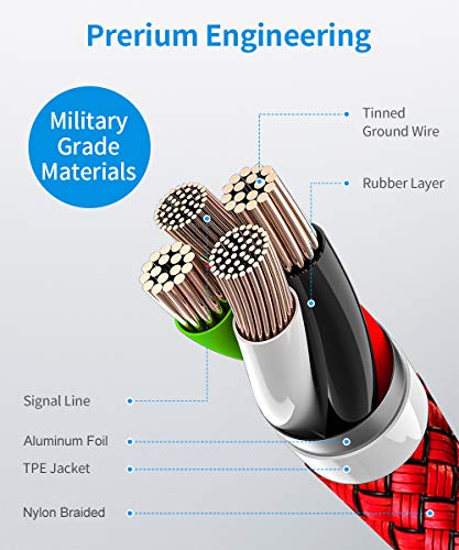 10-Foot Braided USB C Cable Trio – Fast Charging 3 A – Perfect for i Phone 16/15 Pro Max & Samsung Galaxy S Series – Durable Design for Home, Office, and Travel – Ultimate Compatibility & Efficiency in Charging and Data Transfer