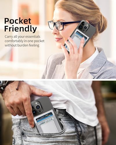 Magsafe Wallet Stand for iPhone 16/15/14/13/12 Series, Adjustable Stand with ID Window, 4 Card Slots, 10 Card Holder, Vegan Leather RFID Blocking Wallet, Red – Enhanced Compatibility and Speed