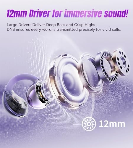 Chic Wireless Bluetooth 5.4 Earbuds with Fashionable Detachable Flower Earrings – Stylish Open Ear Headphones for Women, Waterproof IPX5 Rated, 50-Hour Playtime, Ideal for Festivals, Parties, and Unique Gift Giving (White)