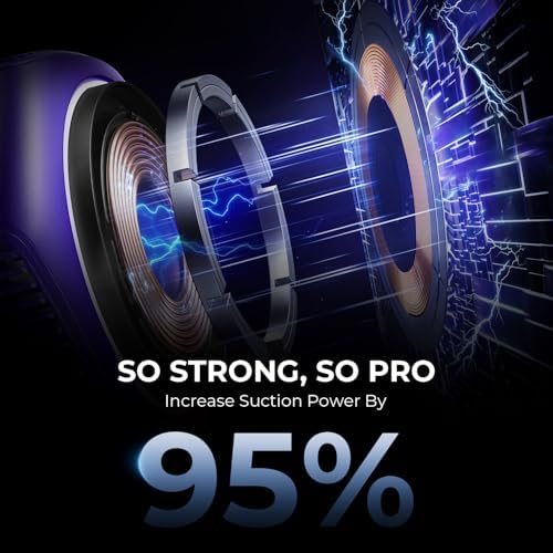 Mag Safe Car Charger Mount for i Phone 15 Series – 15 W Fast Wireless Charging Holder in Chic Purple – Ultimate Mag Safe Compatibility with i Phone 15 Pro Max, Plus, 14, 13, 12, Mini – Enhance Your Driving Experience with Secure Magnetic Grip and Effortless Setup