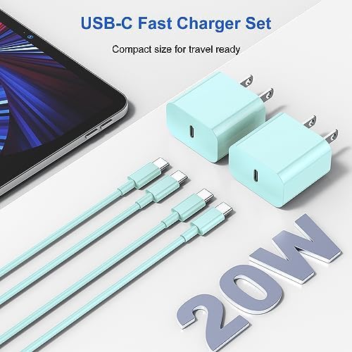 Ultimate USB C Charger for i Phone 16 & 15 – Fast Charging with 10 FT Long USB C to C Cable – Ideal for i Pad Pro 12.9/11 & i Pad Air 5 th – Reliable Power Block for Home & Travel – Enhanced Speed & Compatibility