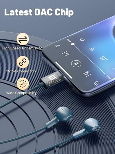 Elevate Your Audio Experience with LCdaymini USB C Earbuds – Premium Wired Headphones for i Phone 16, i Phone 15 Pro Max, Samsung Galaxy S25/S24/S23 Ultra & Google Pixel 9/8 – Immerse in High-Fidelity Sound, Enjoy Effortless Call Management with In-Line Microphone, Convenient Volume Control, and Ultra-Lightweight Design for All-Day Listening Comfort