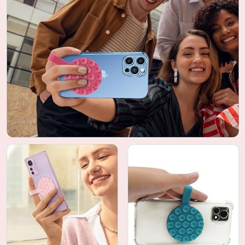 Stylish Pink Silicone Magnetic Suction Cup Phone Mount – Ideal Hands-Free Holder for i Phone Mag Safe Cases, Perfect for Tik Tok, Video Calls, and Shower Use – Unmatched Stability on Any Flat Surface for Everyday Convenience