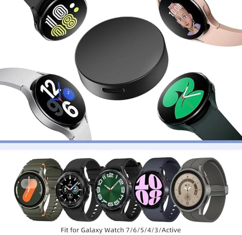 Magnetic Wireless Fast Charger for Samsung Galaxy Watch Series 3-7: 3.3 FT Versatile Charging Cable for Ultimate Portability and Unmatched Compatibility – Effortlessly Energize Your Smartwatch Anytime, Anywhere