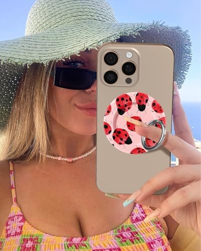 Magnetic Phone Grip Holder for i Phone – Adjustable Mag Safe-Compatible Finger Ring Stand with Fun Designs for Secure Selfies and Video Calls – Lightweight, Durable, and Removable Accessory to Elevate Your Smartphone Experience