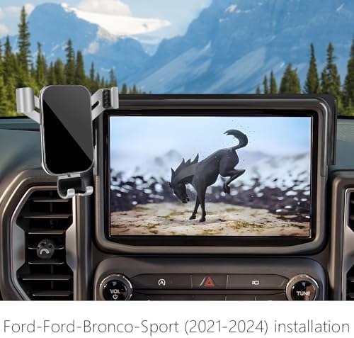 Ford Bronco Sport 2021-2024 Premium Car Phone Holder – Secure Gravity Mount for Safe Navigation & Hands-Free Calling – Effortless Installation, Adjustable Viewing Angles, Integrated Charging for Ultimate Convenience – Essential Auto Interior Accessory for Modern SUVs