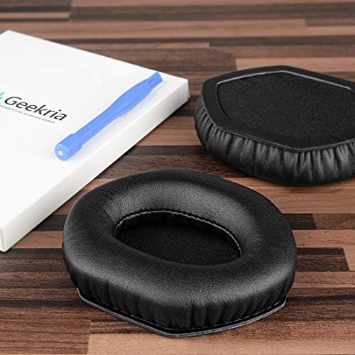 Elevate Your Audio Experience with Geekria Quick Fit Memory Foam Replacement Ear Pads for V-Moda Crossfade Wireless/2/3, M-100, LP, and LP2 Headphones – Superior Sound Quality, Easy Installation, and Ultimate Comfort in Sleek Black Design