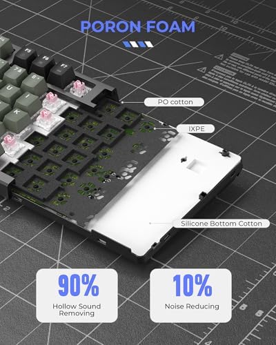 Hyper-Fast XVX G75 Wired Mechanical Gaming Keyboard – 75% Compact Design with Adjustable Actuation Points, 8 k Hz Polling Rate, and Ergonomic RGB Backlighting for Ultimate Performance and Comfort in Every Game Session