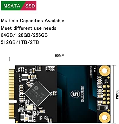 Upgrade Your Storage with the 256 GB m SATA SSD – High-Speed, Reliable Internal Solid State Drive for Laptops and Desktops, Featuring 3 D NAND Technology and SATA III Interface for Unmatched Performance and Compatibility