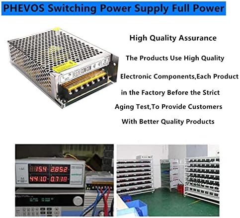 PHEVOS 12 A 5 V Universal Power Supply Adapter – High-Efficiency AC to DC Transformer for Raspberry Pi, CCTV, LED Lighting & Computer Projects – Reliable Power Solution with Safety Features for Enhanced Device Performance and Versatile Applications