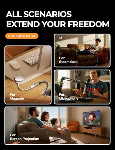 Maximize Your Connectivity with AINOPE 10 FT USB C Extension Cable – 20 Gbps Data Transfer & 240 W Charging Power, Ideal for i Phone 16 Pro Max, PSVR2, Mac Book Air M2 Pro, and More – Stylish Blue Design for Enhanced Flexibility and Performance