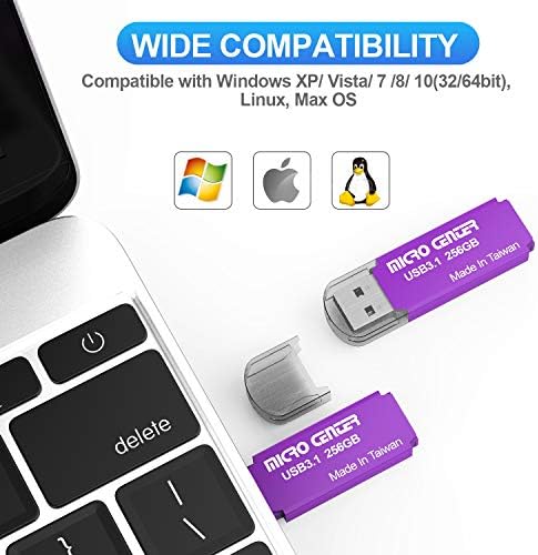 Micro Center Pro 512 GB USB 3.1 Gen1 Flash Drive – Ultra-Fast External Data Storage Solution for Professionals and Students – Compact Green Thumb Drive with Enhanced Compatibility for PCs, Laptops & Consoles
