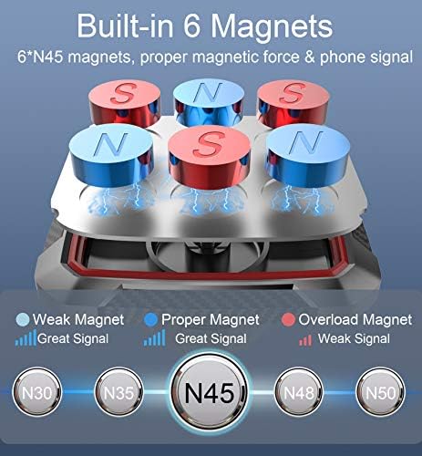 OQTIQ Magnetic Phone Cup Holder for Car – Versatile Adjustable Height & Multi-Angle Design – Effortless One-Hand Operation for i Phone, Samsung, Google & More – Sleek Black Finish for Modern Interiors – The Ultimate Hands-Free Driving Experience