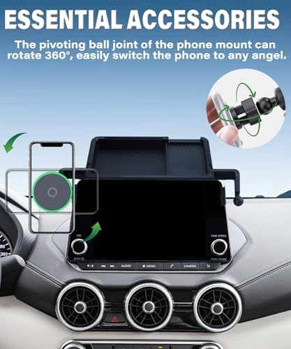 Transform Your Nissan Rogue, Altima, or Sentra with Our Cutting-Edge Car Phone Holder Featuring 15 W Fast Wireless Charging and 8-Inch Touch Screen Compatibility – Sleek Magnetic Mount for Effortless Access and Enhanced Vehicle Aesthetics