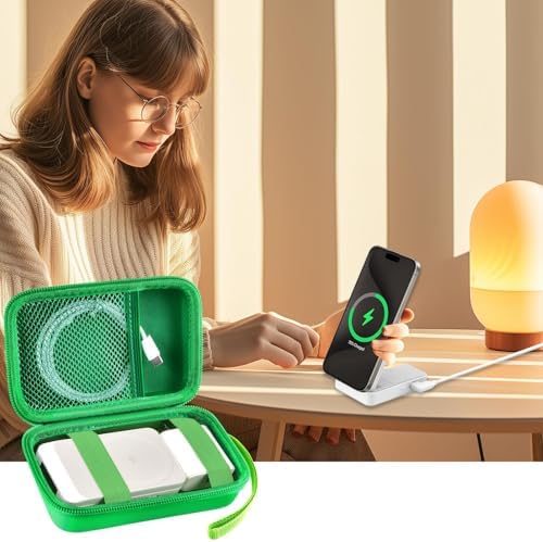 Stylish Pink Case for Anker Mag Go 3-in-1 & Mag Go UFO Charging Station – Premium Organizer for Wireless Chargers, Enhanced Compatibility with Mag Safe Duo, Portable Foldable Design for Travel, Secure Storage Solution for Augnner, Iseyyox, LISEN, RTOPS – Elevate Your Charging Experience with Durable Protection and Effortless Access