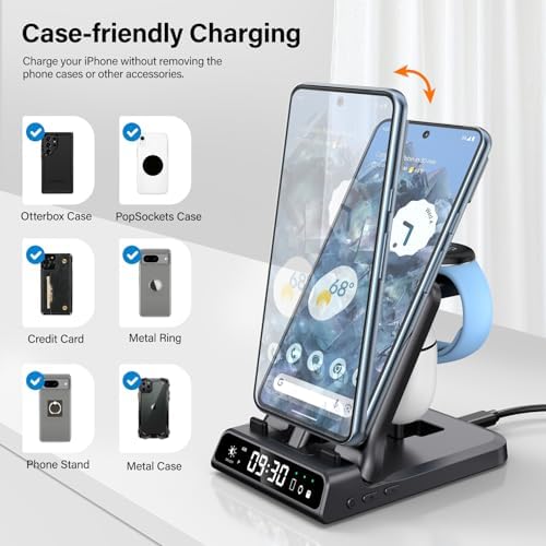 Revolutionary 3-in-1 USB C Charging Hub for Google Pixel Devices – 25 W Super Fast Charging Dock for Pixel Watch 1 & All Pixel Generations Including Pixel Buds Pro/2/A-Series – Sleek, Space-Efficient Design for Optimal Device Organization and Rapid Power-Up