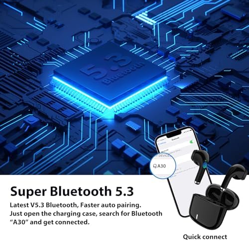 Premium Pink Wireless Earbuds with Bluetooth 5.3 – Hi-Fi Stereo Sound and Active Noise Cancelling for i Phone 16, 15 Pro, 14 Plus, i Pad 10 th & Samsung Galaxy – Ultimate Comfort for Music Lovers and Professionals – Sleek Design with Built-in Microphone for Clear Calls – Perfect for On-the-Go Use and Immersive Audio Experience