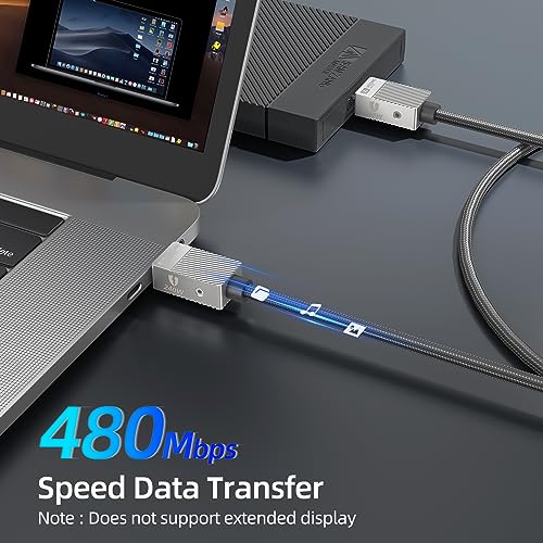 SAN ZANG MASTER 240 W USB C to C Charging Cable – High-Speed 1.6 FT Type C Charger for Mac Book Pro/Air, i Pad Pro, and Samsung S23/22/21/20 – Durable & Efficient Power Delivery for Ultimate Device Compatibility