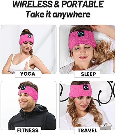 Fulext Bluetooth Sleep Headphones Headband – Ultimate Comfort for Side Sleepers, Thin HD Stereo Sound Quality – Ideal for Insomnia Relief and Travel Convenience – Perfect Gift for Men and Women – Enhanced Compatibility, Long-Lasting Battery Life for All Night Relaxation