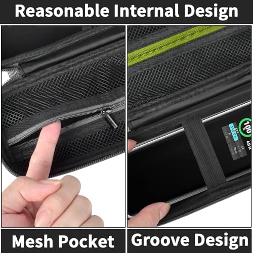 Anker Power Bank Carrying Case – Tailored Storage Solution for 27,650 m Ah Prime & 24,000 m Ah 737 Models – 3-Port Fast Charging Organizer with Protective Sections – Lightweight Travel Companion for Laptop Users & Ideal Gift Option – Premium Durability and Smart Organization for Your Power Bank Accessories