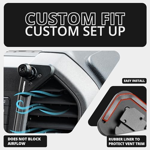 Elevate Your Ford Driving Experience with the Tackform Link Vent Mount Universal Magnetic Phone Holder – Precision Engineered for 2015-2020 Ford F-150, 2017-2021 Super Duty, and 2018-2021 Expedition | Sturdy Aluminum Base, User-Friendly Short Reach Design | Maximizes Device Accessibility While Ensuring a Secure Magnetic Grip – Not Compatible with Mag Safe for Enhanced Performance
