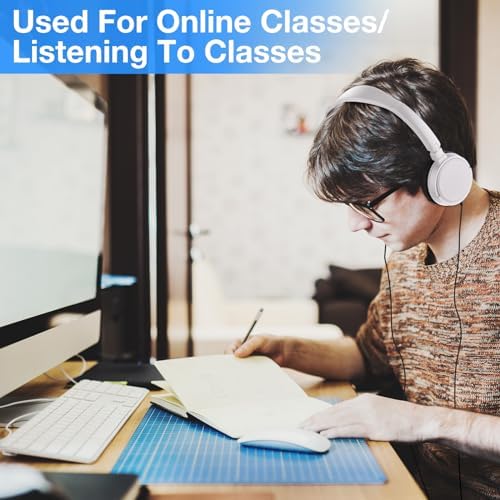 Yunsailing 18-Pack Adjustable Over-Ear Headphones for Students – Durable and Hygienic Wired Classroom Audio Solution with Individually Wrapped Earbuds for Optimal Learning Engagement (Black)